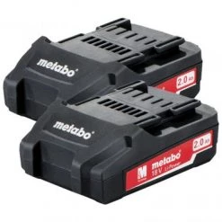 Batterie Metabo 625596000 - Pack de batteries ME1820 18V Li-Ion - 2,0Ah (2 pièces)
