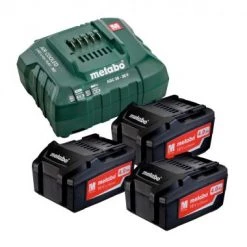 Kit de démarrage sans fil Metabo 685049000 Set de démarrage 18V Li-Ion (3x batterie 4.0Ah) + chargeur