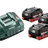 Kit de démarrage sans fil Metabo 685074000 Set de démarrage 18V LiHD (3x batterie 5.5Ah) + chargeur