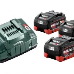 Kit de démarrage sans fil Metabo 685074000 Set de démarrage 18V LiHD (3x batterie 5.5Ah) + chargeur