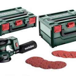 Ponceuse sans fil Metabo 691200000 - Ponceuse excentrique sans fil Li-Ion 18V (machine seule) dans systainer + 50x papier de verre - 125mm - moteur brushless