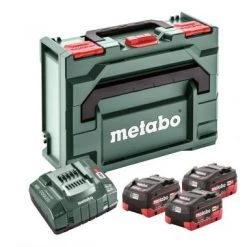Kit de démarrage sans fil Metabo 685069000 Set de démarrage 18V LiHD (3x batterie 5.5Ah) + chargeur dans Metaloc